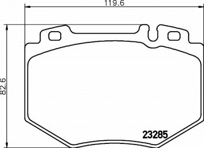 HELLA PAGID 8db355011831 -  Комплект тормозных колодок, дисковый тормоз